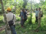 Diskusi antara Kasi OP Lombok Barat , Kabid Pengairan Lombok Tengah, dan Pengurus FKDi DAS Babak di Lokasi Penanaman